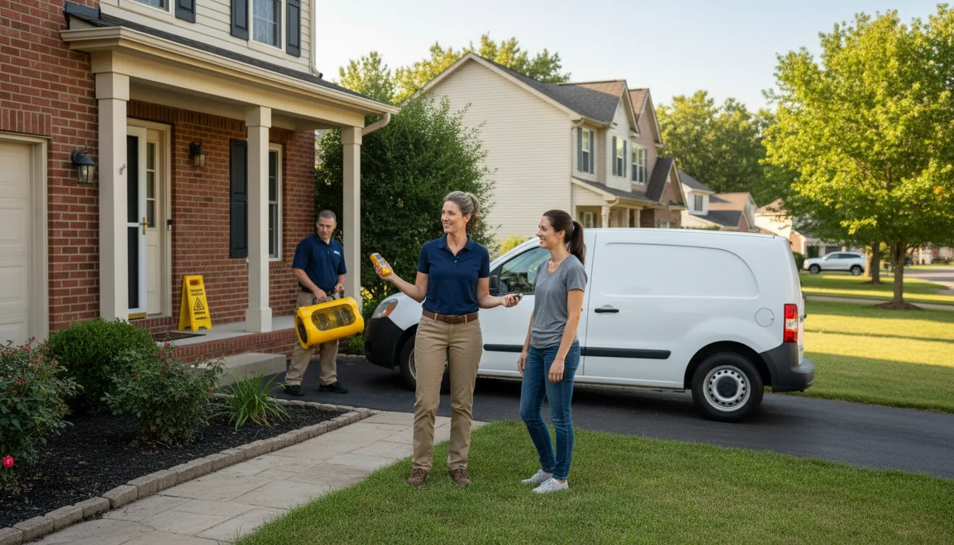 Water restoration image for Water Damage & Restoration Services in Marlin, TX